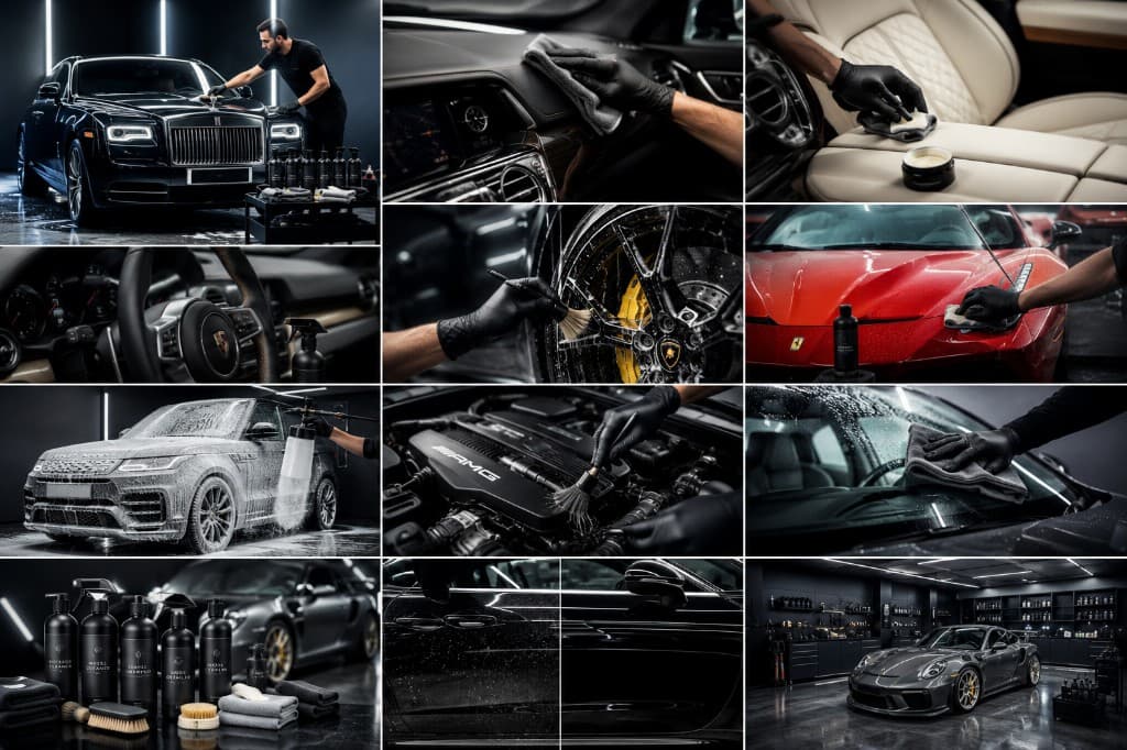 Det Auto Punto detailing collage