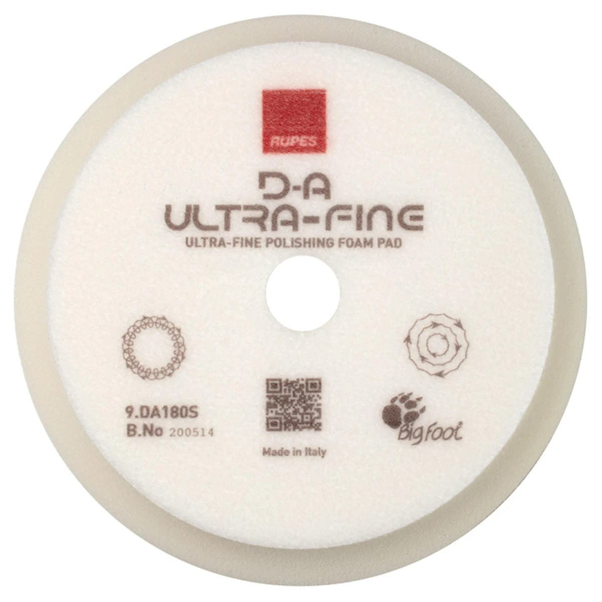 RUPES DA White Ultrafine Foam Pad - 7 Inch