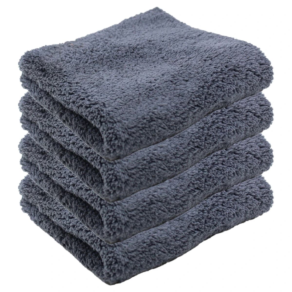 Speed Master Cloud 9 Microfiber Buffing Towel - Gray 16 x 16 Inch - 4 Pack