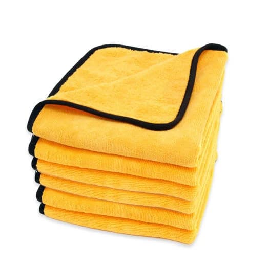 Cobra Gold Plush Jr. Microfiber Towels 16 x 16 Inch 6 Pack